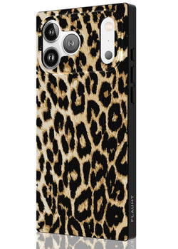Leopard Print Square iPhone Case #iPhone 17 Pro Max + MagSafe