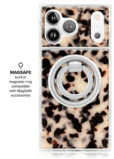 Blonde Tortoise SQUARE iPhone Case #iPhone 18 Pro Max + MagSafe,iPhone 18 Pro + MagSafe