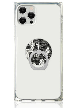 Black Lace Adhesive Phone Ring Stand