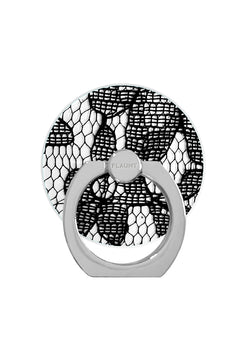 Black Lace Adhesive Phone Ring Stand