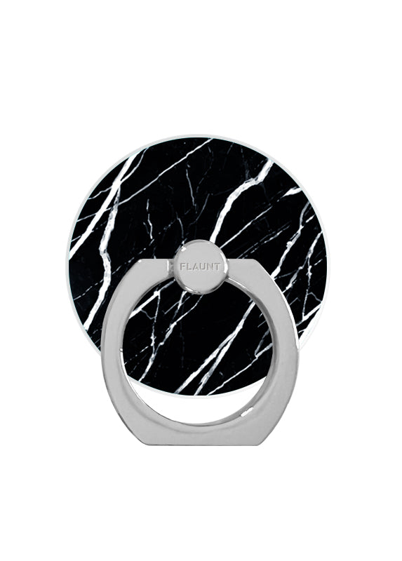 Black Marble Phone Ring Holder FLAUNT cases