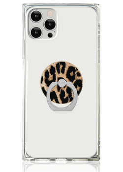 Leopard Print Adhesive Phone Ring Stand