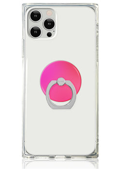 Pink Iridescent Adhesive Phone Ring Stand