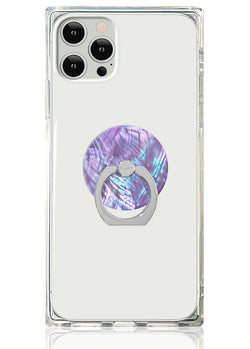 Violet Mother of Pearl Adhesive Phone Ring Stand
