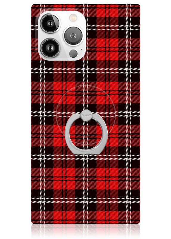 Red Plaid Phone Ring Holder FLAUNT cases