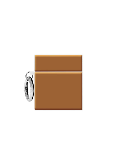 Nude Caramel SQUARE AirPods Case #AirPods 1st and 2nd Gen
