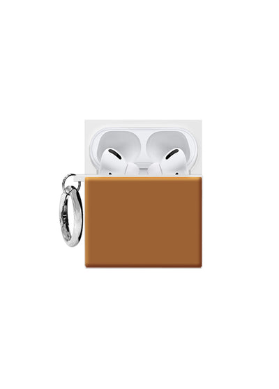 Nude Caramel SQUARE AirPods Case #AirPods 1st and 2nd Gen