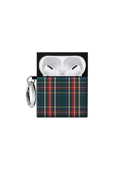 Green Plaid SQUARE AirPods Case #AirPods 1st and 2nd Gen