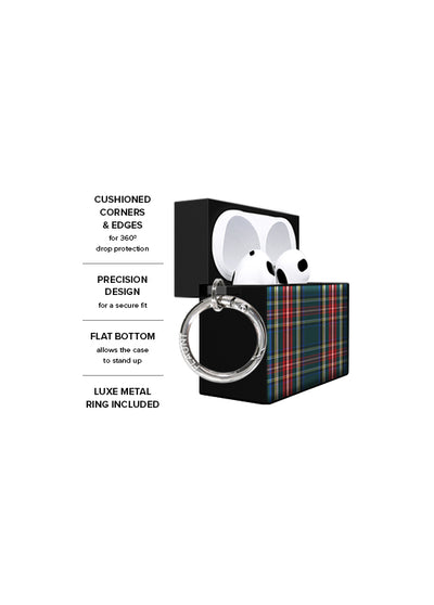 Green Plaid SQUARE AirPods Case #AirPods 1st and 2nd Gen