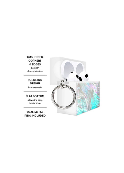 Mother of Pearl AirPods SQUARE Case #AirPods 1st and 2nd Gen