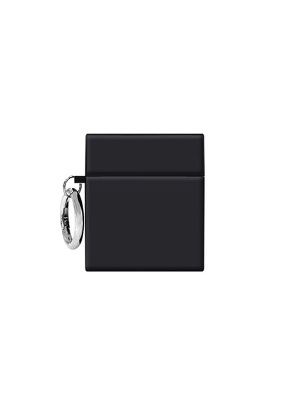 Matte Black SQUARE AirPods Case #AirPods 1st and 2nd Gen