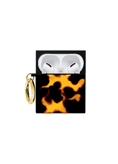 Tortoise Print SQUARE AirPods Case #AirPods 1st and 2nd Gen