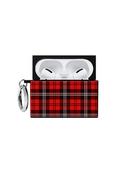 Red Plaid SQUARE AirPods Case #AirPods 3rd Gen