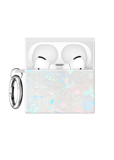 Opal Shell SQUARE AirPods Case #AirPods 4th Gen