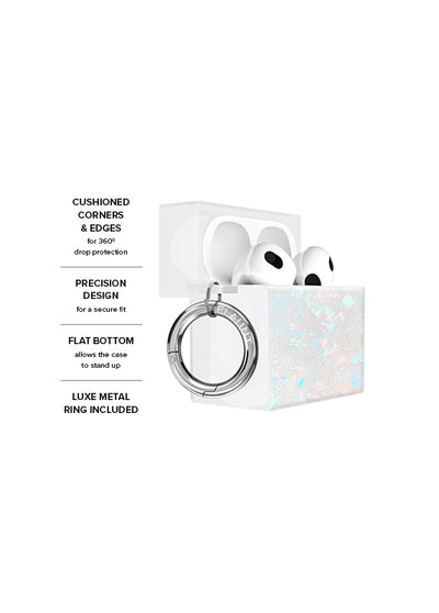 Opal Shell SQUARE AirPods Case #AirPods 4th Gen
