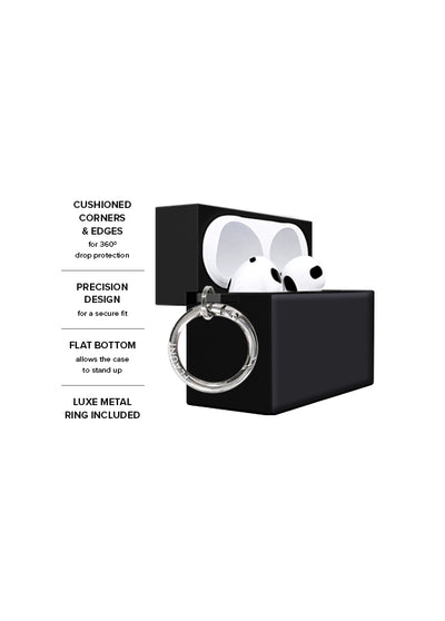 Matte Black SQUARE AirPods Case #AirPods Pro 2nd Gen