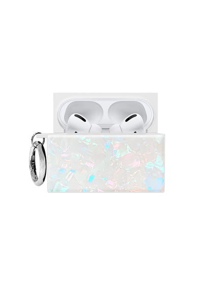 Opal Shell SQUARE AirPods Case #AirPods Pro 1st and 2nd Gen