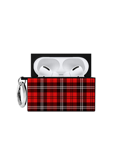 Red Plaid SQUARE AirPods Case #AirPods Pro 1st Gen