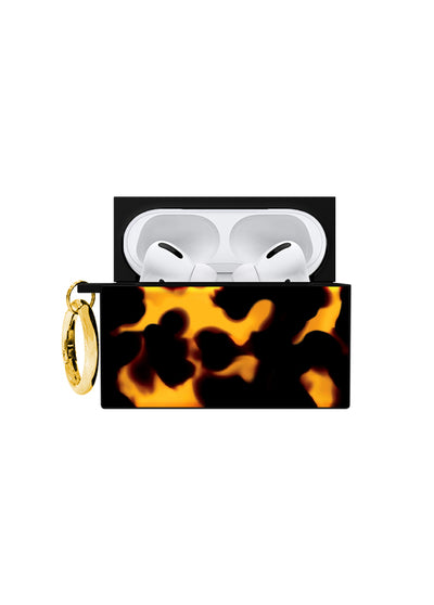 Tortoise Print SQUARE AirPods Case #AirPods Pro 1st and 2nd Gen