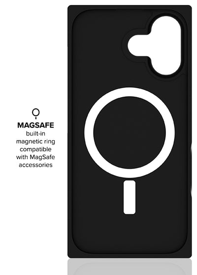 Black Crocodile Square iPhone Case #iPhone 17 + MagSafe