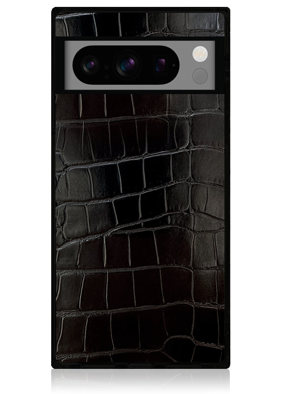 Black Crocodile Pixel Case | The SQUARE® Phone Case - FLAUNT