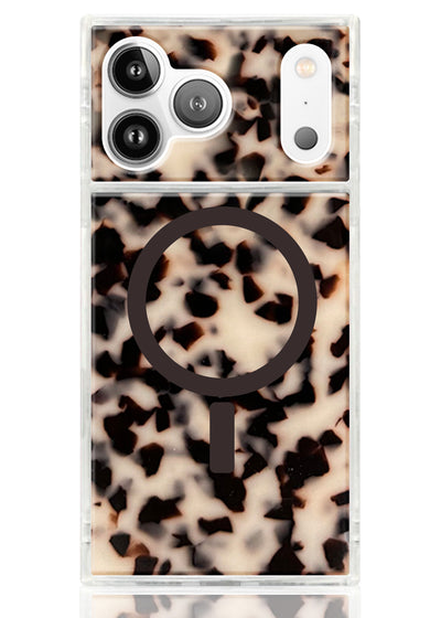 Blonde Tortoise SQUARE iPhone Case #iPhone 17 Pro + MagSafe