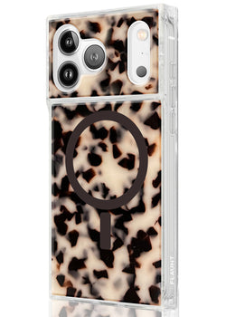 Blonde Tortoise SQUARE iPhone Case #iPhone 17 Pro Max + MagSafe