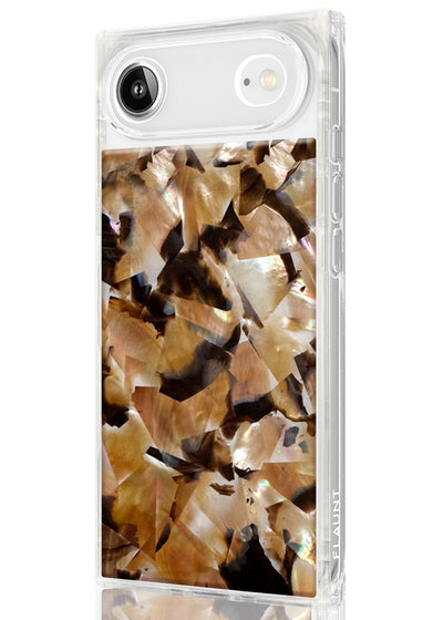 Brown Abalone Shell Square iPhone Case #iPhone Air + MagSafe