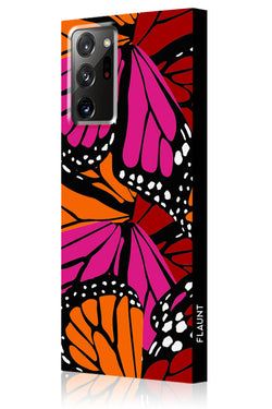 Butterfly Square Samsung Galaxy Case #Galaxy Note20 Ultra