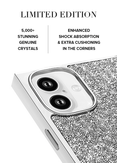 SQUARE® Silver Crystal Elegance iPhone Case #iPhone 16 + MagSafe,iPhone 16 Plus + MagSafe#LastImage