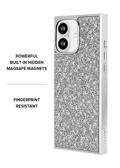 SQUARE® Silver Crystal Elegance iPhone Case #iPhone 16 + MagSafe,iPhone 16 Plus + MagSafe#LastImage