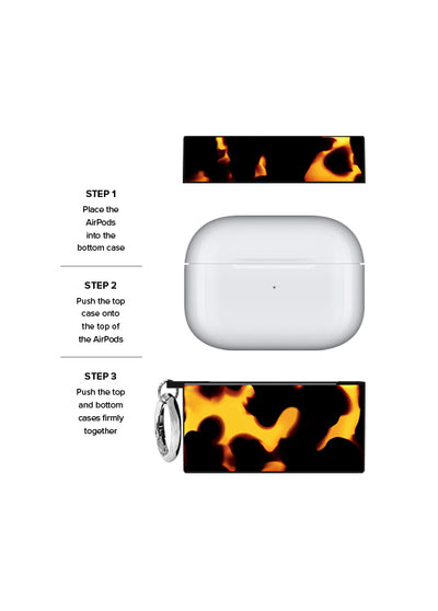 Tortoise Print SQUARE AirPods Case #AirPods 4th Gen