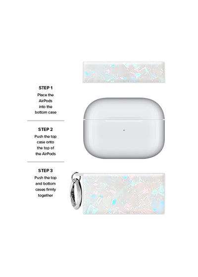 Opal Shell SQUARE AirPods Case #AirPods 4th Gen