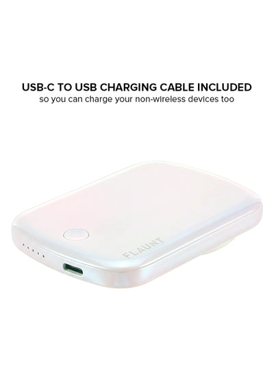 Faux Iridescent Pearl MagSafe Battery Pack (Works with MagSafe Cases Only)