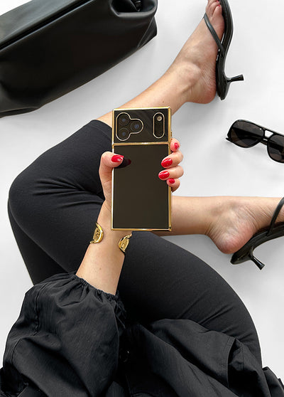 Elite Collection - SQUARE® Gilded Onyx Elegance iPhone Case
