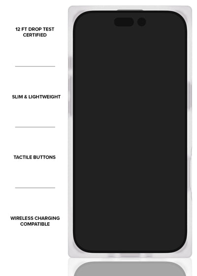 Icy Blue Pearl SQUARE iPhone Case #iPhone Air + MagSafe