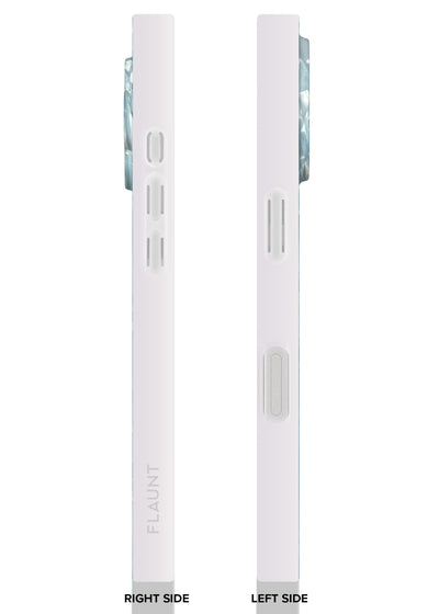 Icy Blue Pearl SQUARE iPhone Case #iPhone 17 + MagSafe