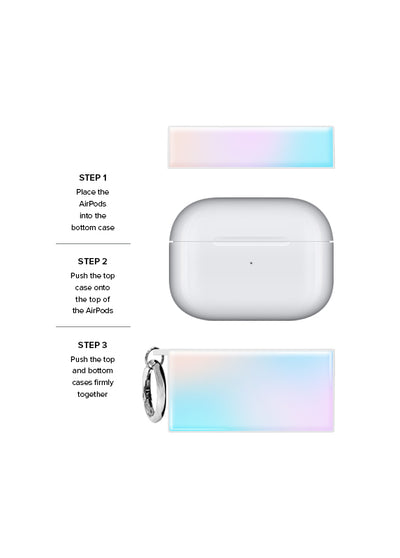 Iridescent Satin SQUARE AirPods Case #AirPods 3rd Gen