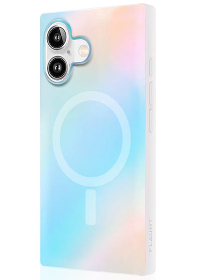 Iridescent Satin Square iPhone Case #iPhone 17 + MagSafe