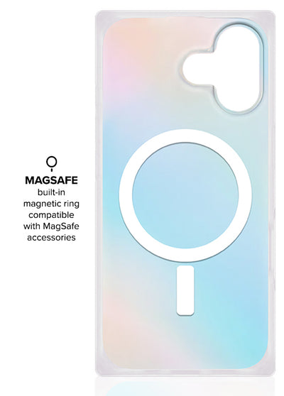 Iridescent Satin Square iPhone Case #iPhone 17 + MagSafe