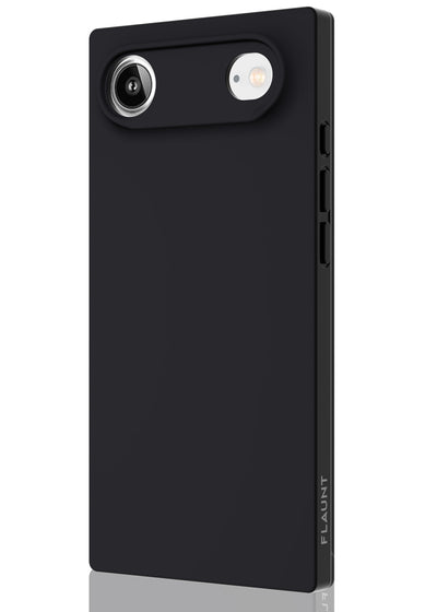 Matte Black Square iPhone Case #iPhone Air + MagSafe