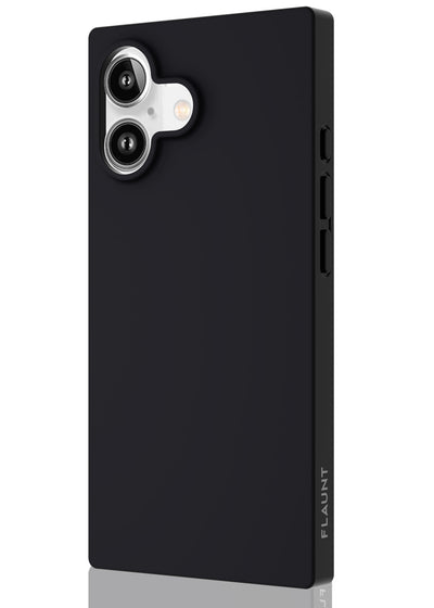 Matte Black Square iPhone Case #iPhone 17 + MagSafe
