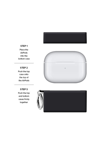 Matte Black SQUARE AirPods Case #AirPods 3rd Gen