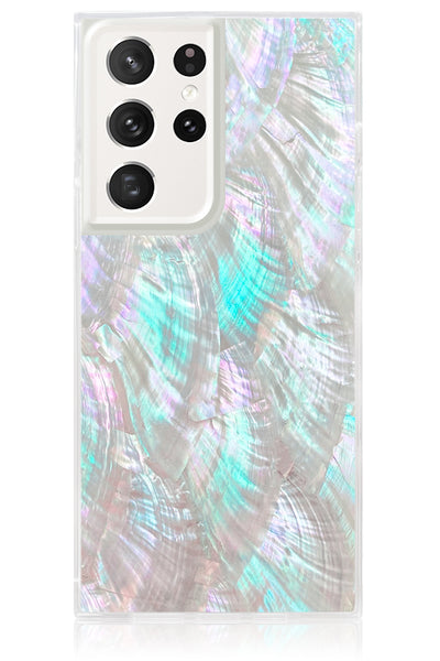 Mother of Pearl Square Samsung Galaxy Case #Galaxy S24 Ultra