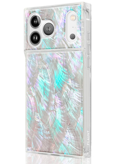 Mother of Pearl Square iPhone Case #iPhone 17 Pro + MagSafe