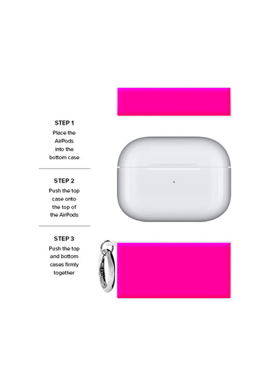 Neon Pink SQUARE AirPods Case #AirPods Pro 1st Gen
