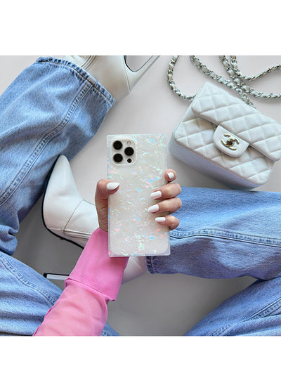 Opal Shell SQUARE iPhone Case