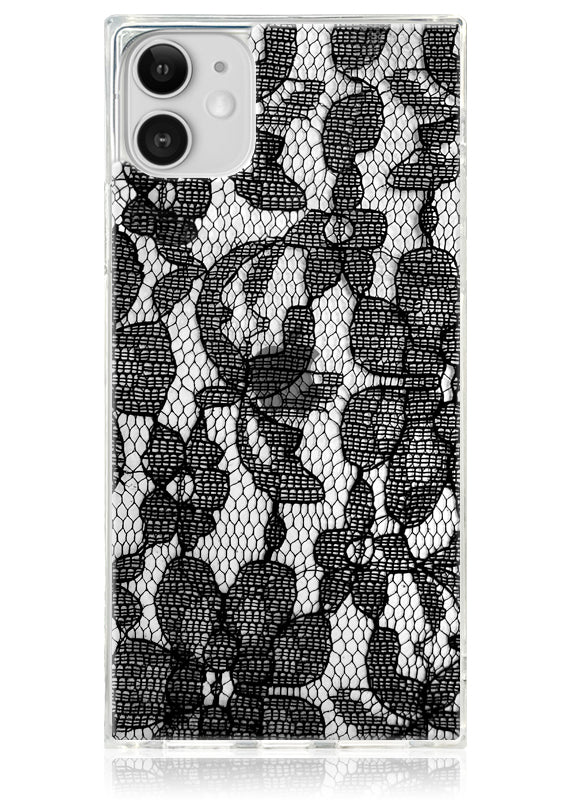 Phone case with lace