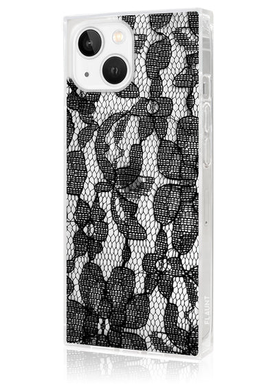 Black Lace Square iPhone Case #iPhone 13