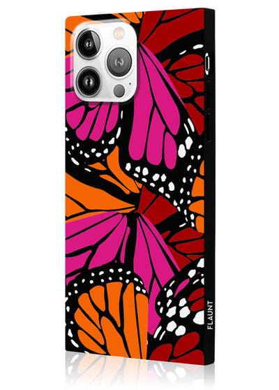 Butterfly Square iPhone Case #iPhone 14 Pro Max + MagSafe